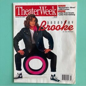 Brooke Shields Theater Week Magazine JAN  16 1995 Label Residue Rizzo In Grease